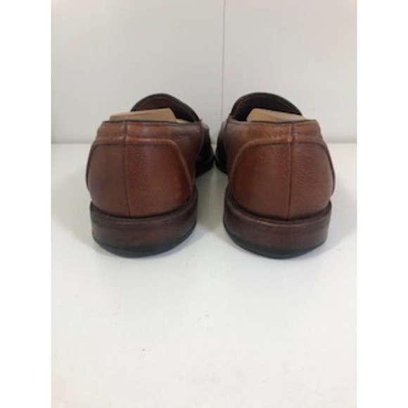 Allen Edmonds Leather Almond Toe Slip-On Randolph Penny Loafers Brown Mens US 9